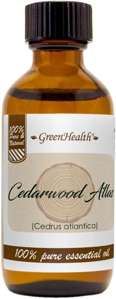 2 fl oz - Cedarwood Atlas Essential Oil - 100% Pure Essential - GreenHealth Greenals
