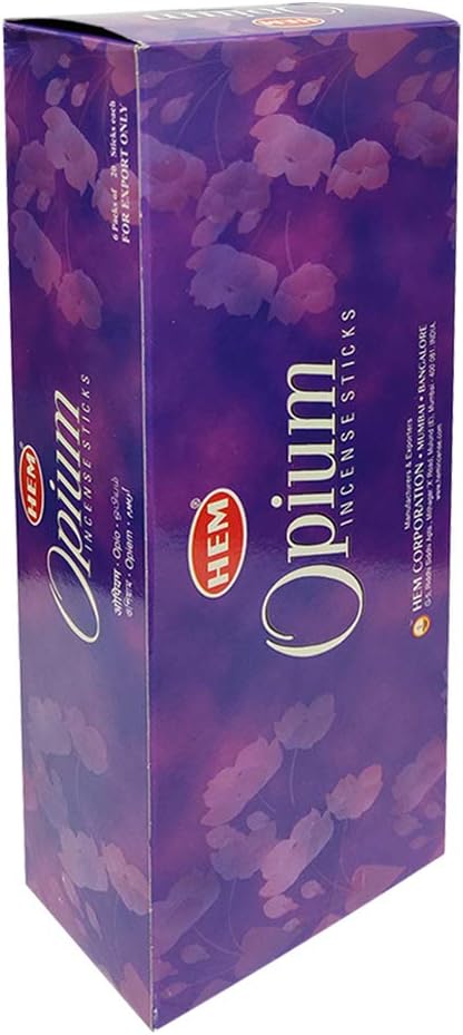 TRUMIRI Opium Hem Incense Sticks & Holder Bundle: 121 Pieces (6 Packets of 20, 1 Set) TRUMIRI