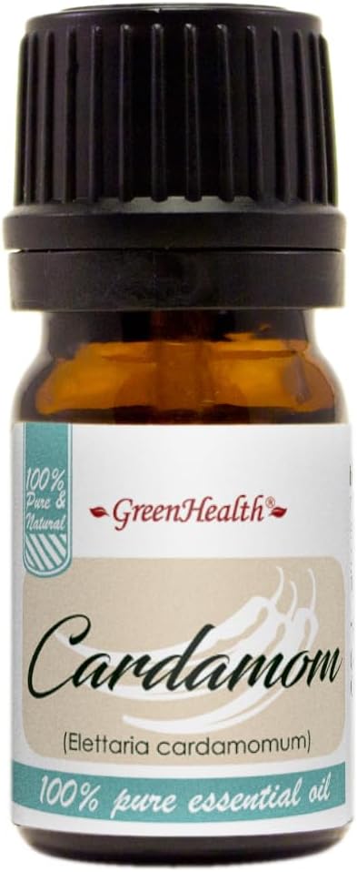 GreenHealth - 5 ml Cardamom Essential Oil - 100% Pure Greenals