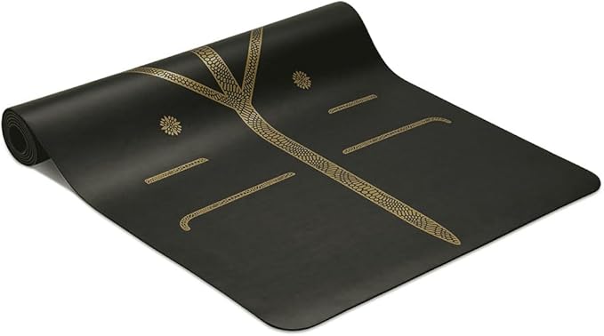 Liforme Travel Yoga mat – Patented Alignment System, Warrior-Like Grip, Non-Slip, Eco-Friendly, Ultra-Lightweight and Sweat Resistant, Made with Natural Rubber