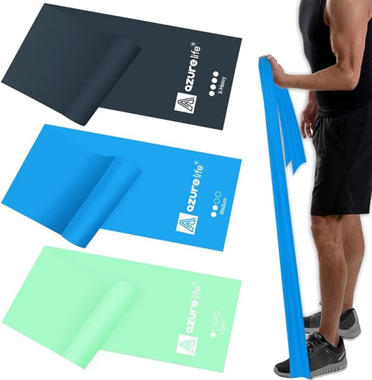 Resistance Bands,Professional Long Non-Latex Elastic Stretch Bands,Exercise Bands for Physical Therapy, Yoga, Pilates, Rehab, at-Home or The Gym Workouts, Strength Training - Bloomnest