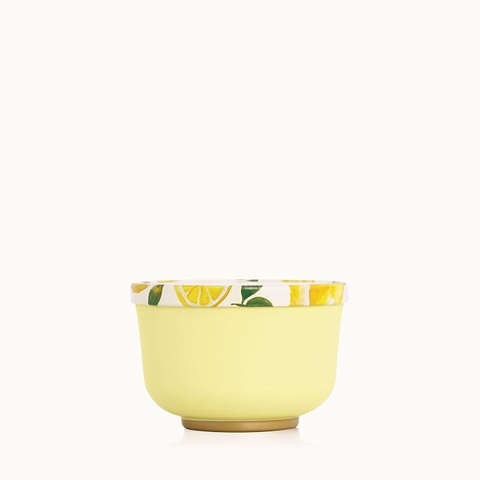Thymes Scented Candles for Women & Men – Tin with Lid – Luxury Home Decor – Citrus Candles with Notes of Lemon Verbena, White Wood Accord, Lily of The Valley & Bergamot Oil (Lemon Leaf, 6.5 oz) - Bloomnest