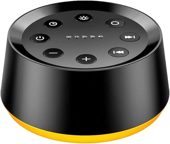 Brown Noise Sound Machine with 30 Soothing Sounds 12 Colors Night Light White Noise Machine for Adults Baby Kids Sleep Machines Memory Function 36 Volume Levels 5 Timers for Home Office Travel