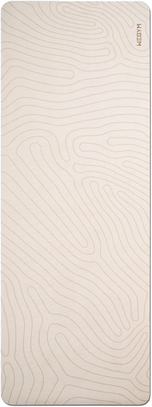 WeGym Yoga Mat, 4mm Cushioned Exercise Mat for Yoga, Pilates, Home Workouts - Anti Slip Polyurethane Suede Yoga Mat with Carrying Strap