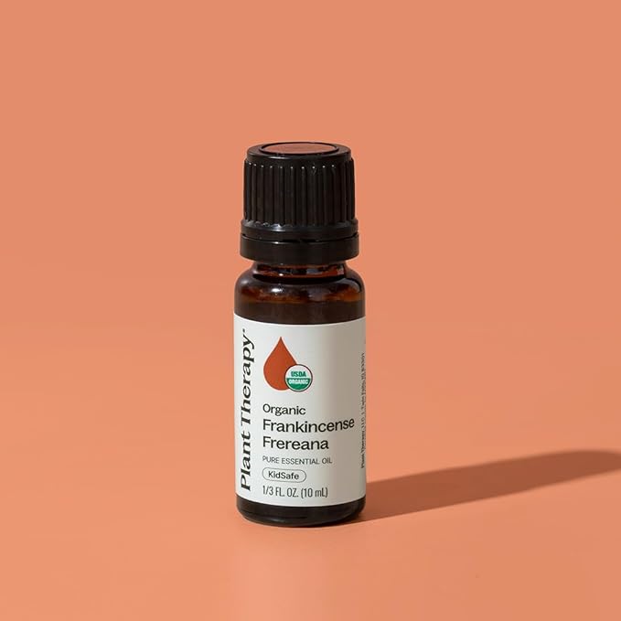 Plant Therapy Organic Frankincense Frereana Essential Oil 100% Pure, USDA Certified Organic, Undiluted, Natural Aromatherapy, Therapeutic Grade 10 mL (1/3 oz) PlantTherapy