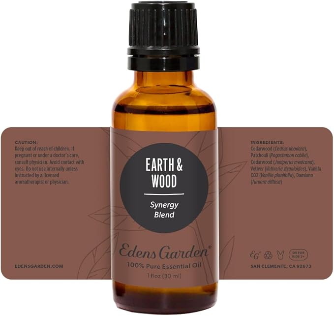 Edens Garden Earth & Wood Essential Oil Blend- 100% Pure Premium Grade, Undiluted, Natural, Therapeutic, Aromatherapy, The Best for Skin, Hair, Candle 30 ml (1 fl oz) EdensGarden