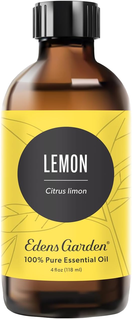 Edens Garden Lemon Essential Oil- 100% Pure Premium Grade, Undiluted, Natural, Therapeutic, Aromatherapy, The Best for Diffuser, Laundry, Humidifiers, Kid Safe 118 ml (4 fl oz) EdensGarden