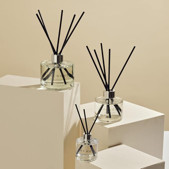 Cocod'or COCODOR Diffuser Black Fiber Reed Sticks(100pcs, 8" x 4mm) / Diffuser Oil Refill, Home Fragrance, Aromatherapy, Reed Diffuser Set, Sticks for Reed Diffusers, Office Décor, Decoration - Bloomnest
