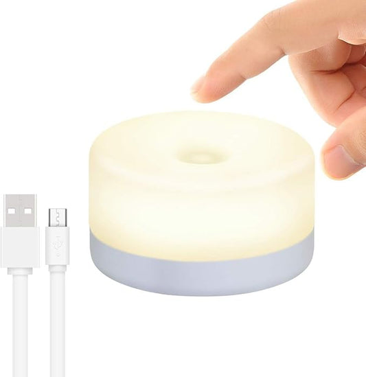 Rechargeable Mini Touch Night Light, Wireless LED Lamp for Kids - Portable, Dimmable Nursery Lamp - Bloomnest