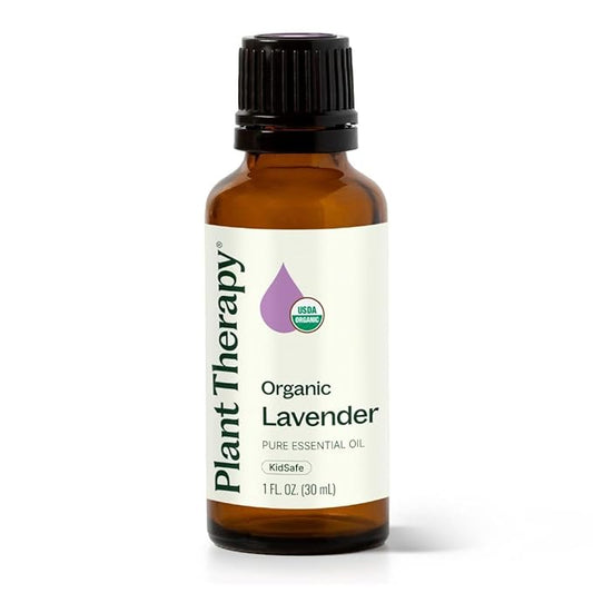 Plant Therapy Organic Lavender Essential Oil 100% Pure, USDA Certified Organic, Undiluted, Natural Aromatherapy for Diffusion & Topical Use, For Skin, Hair, Relaxation, Premium Therapeutic Grade 30 mL - Bloomnest