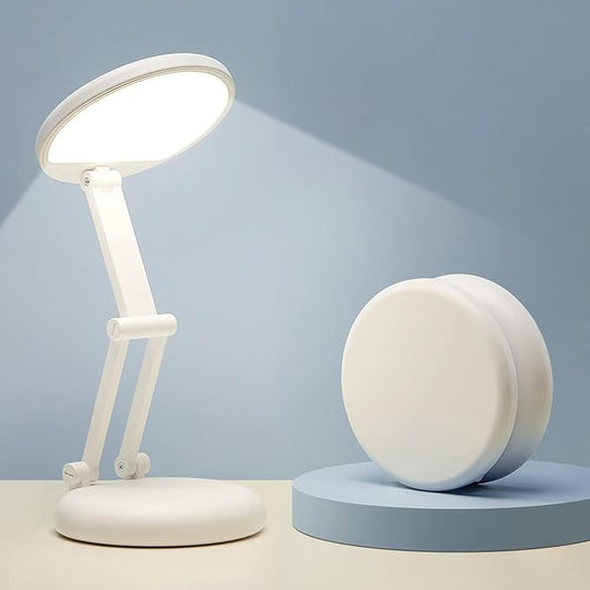 One Fire Cordless Desk Lamp,Dimmable Small Battery Powered Lights,3600mAh Rechargeable Wireless Table Lamp,Mini Lamp&Portable Light for Bed,Book Reading,Home for Small Spaces,Nail Light,Craft,Office - Bloomnest