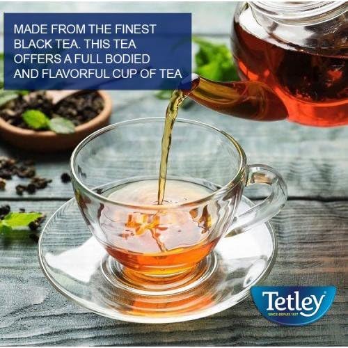 Tetley, Decaffeinated Classic Black Tea Bags, 72 Count - Bloomnest