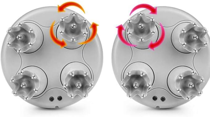 EXCEART Electric Massage Head Replacement 8Pcs Kneading Vibrating Massager Heads for Neck and Body Stress Relief Durable Grey Massager Accessories EXCEART