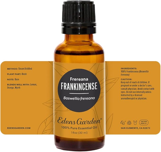 Edens Garden Frankincense- Frereana Essential Oil- 100% Pure Premium Grade, Undiluted, Natural, Therapeutic, Aromatherapy, The Best for Diffuser, Skin, Face, Hair 30 ml (1 fl oz) - Bloomnest