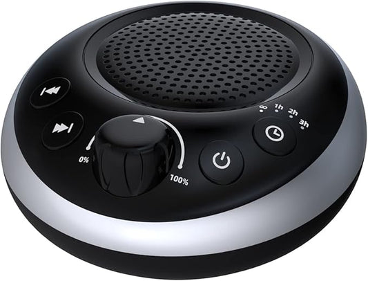 Rechargeable Portable Brown Noise Machine 2000mAH Large Battery Sound White Noise Machine 30 Soothing Sounds for Baby Kids Adults Sleep Machine Auto-Off Timer for Travel Camping and Home - Bloomnest