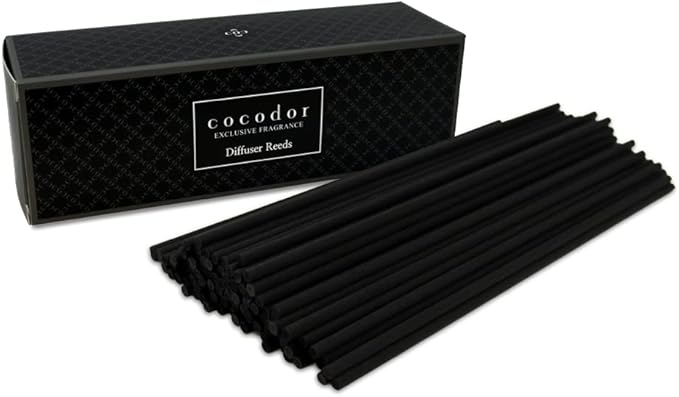Cocod'or COCODOR Diffuser Black Fiber Reed Sticks(100pcs, 8" x 4mm) / Diffuser Oil Refill, Home Fragrance, Aromatherapy, Reed Diffuser Set, Sticks for Reed Diffusers, Office Décor, Decoration - Bloomnest