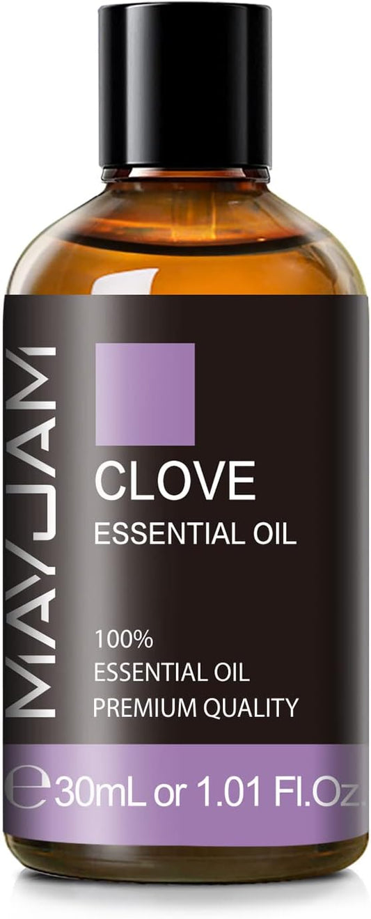 MAYJAM Clove Essential Oil, 1.01 FL.OZ Pure Essential Oils for Aromatherapy Diffuser, Great for DIY Candle and Soap Making(30ml) - Bloomnest