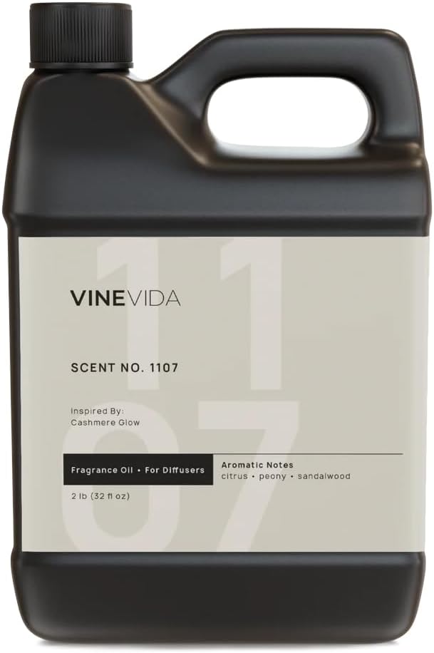 VINEVIDA [32 Fl Oz] Scent NO. 1107 Fragrance Oil for Cold Air Diffusers, Aromatic Notes of Citrus Peony Sandalwood, Essential Oils for Diffuser Oil Refill & Air Freshener Room Spray - Bloomnest