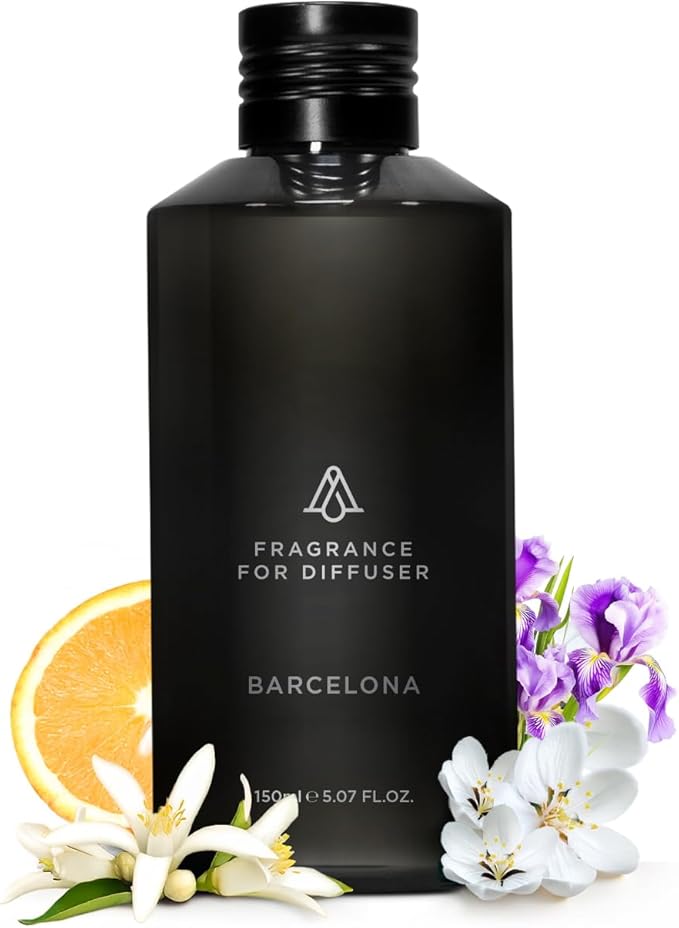 AromaPlan Hotel, Home Luxury Scents, Barcelona 5.07 Fl Oz (150ml) | Fragrance for Cold Air & Waterless Diffuser Oil | Home Luxury & Hotel Scent for Aromatherapy-USA Made,Bigger Bottle & Longer Lasting - Bloomnest