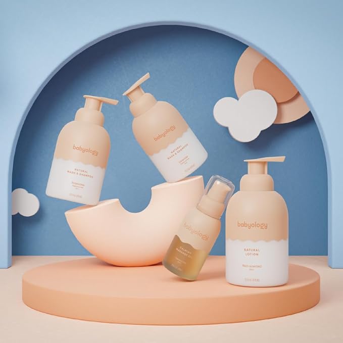 Babyology - Calming baby oil for Newborn with Baby essential oils - 3,38 Fl. Oz (100ml) - Lavender - Nourishing and Moisturizing Massage for Bonding - Bloomnest