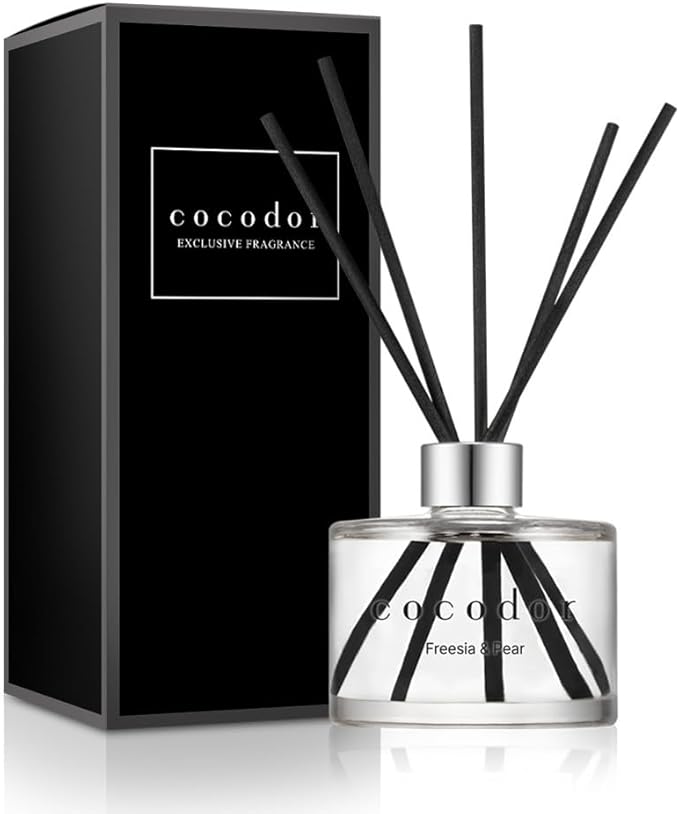 COCODOR Signature Reed Diffuser Set/Freesia&Pear / 6.7oz /1 Pack/Home Fragrance Diffuser, Oil Scent Diffuser for Bathroom Shelf Decor - Bloomnest