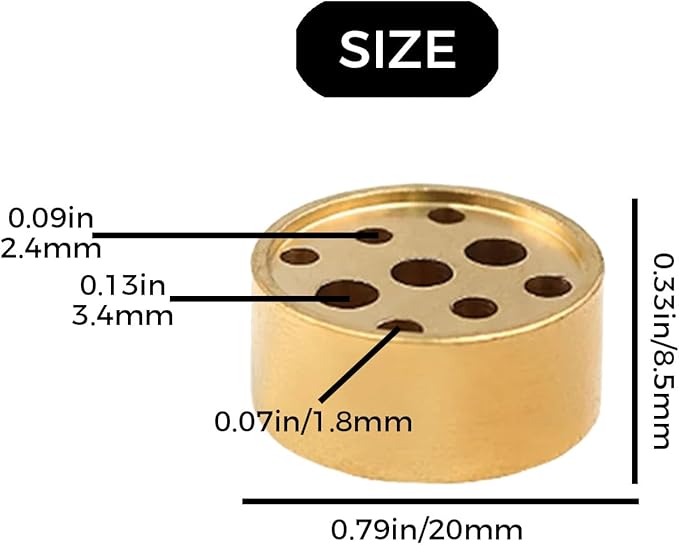 Brass Incense Holder with 9 Holes, Medium Incense Stick Holder for Meditation Yoga Relaxation, Alloy Burner for Traditional Japanese Nepal Sticks, Home Office Decor - Bloomnest
