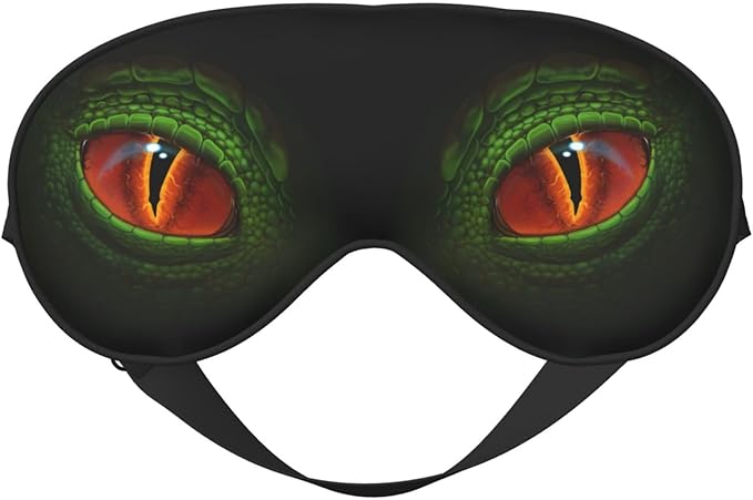 Green Dragon Eyes Sleeping Eye Mask Eye Mask for Sleeping Soft Comfort Eye Shade Blackout Eye Cover for Deep Rest Travel Nap Meditation - Bloomnest