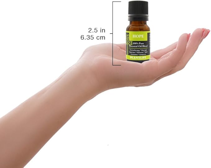 Plantlife Hope Aromatherapy Essential Oil Blend - Straight from The Plant 100% Pure Therapeutic Grade - No Additives or Fillers - Made in California 10 ml - Bloomnest