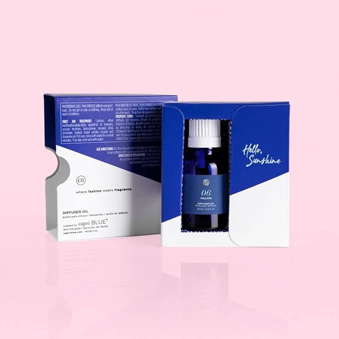 Capri Blue Diffuser Oil Refill - Premium Fragrance Oil - Use with Electric or Ultrasonic Diffusers for Home - Long Lasting Sugared Citrus Scent (Volcano, 0.5 fl oz) - Bloomnest