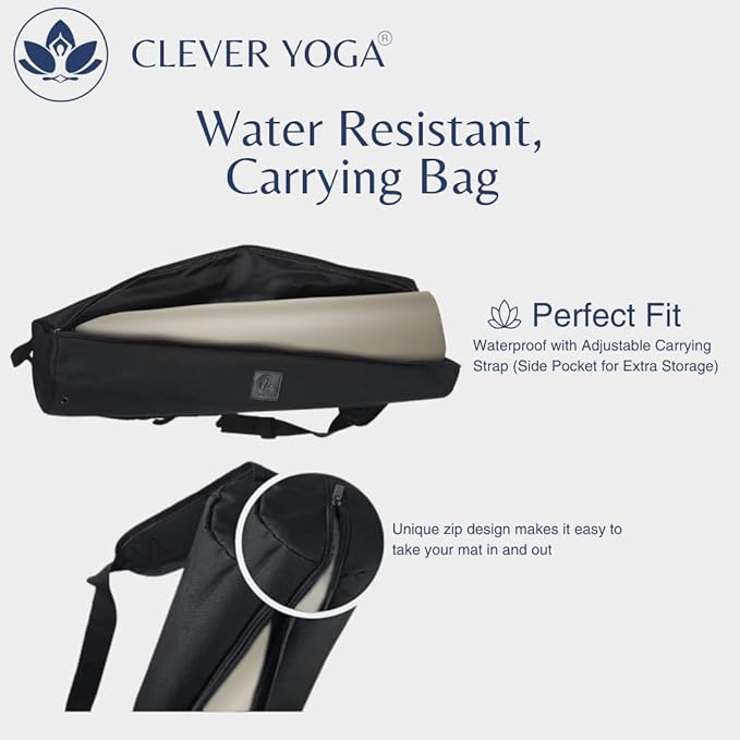 Clever Yoga Liquid Balance Thick Yoga Mat - Pro Exercise Yoga Mat with Non-Slip Surface for Home Gym, Earth-Friendly & Recyclable Pilates and Workout Pad Women & Men, 4.5 mm - Bloomnest