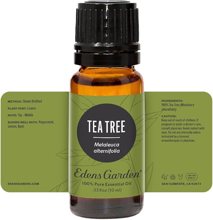 Edens Garden Tea Tree Essential Oil- 100% Pure Premium Grade, Undiluted, Natural, Therapeutic, Aromatherapy, The Best for Diffuser, Hair, Humidifiers, Kid Safe 10 ml (.33 fl oz) - Bloomnest