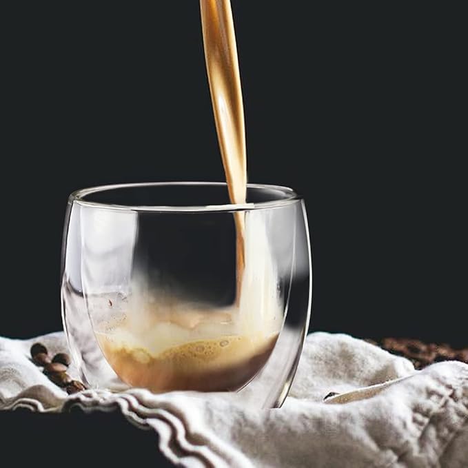 Lazy Kungfu Drip TeaPot, Heat Resistant Tea Set, Semi-Automatic Glass Teapot Suit for Magnetic Water Flow Wooden Glass Teapot Set (Teacup)