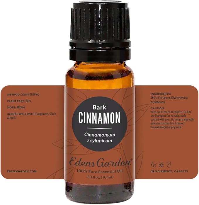 Edens Garden Cinnamon- Bark Essential Oil- 100% Pure Premium Grade, Undiluted, Natural, Therapeutic, Aromatherapy, The Best for Diffuser, Candle, Laundry, Humidifiers 10 ml (.33 fl oz) - Bloomnest