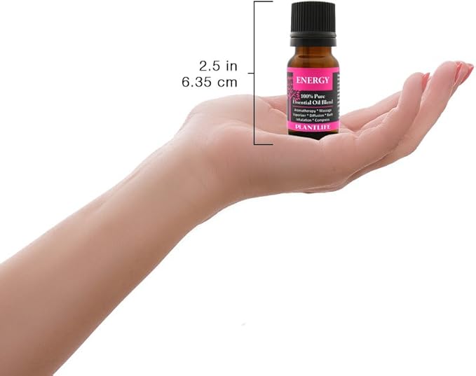 Plantlife Energy Aromatherapy Essential Oil Blend - Straight from The Plant 100% Pure Therapeutic Grade - No Additives or Fillers - Made in California 10 ml - Bloomnest