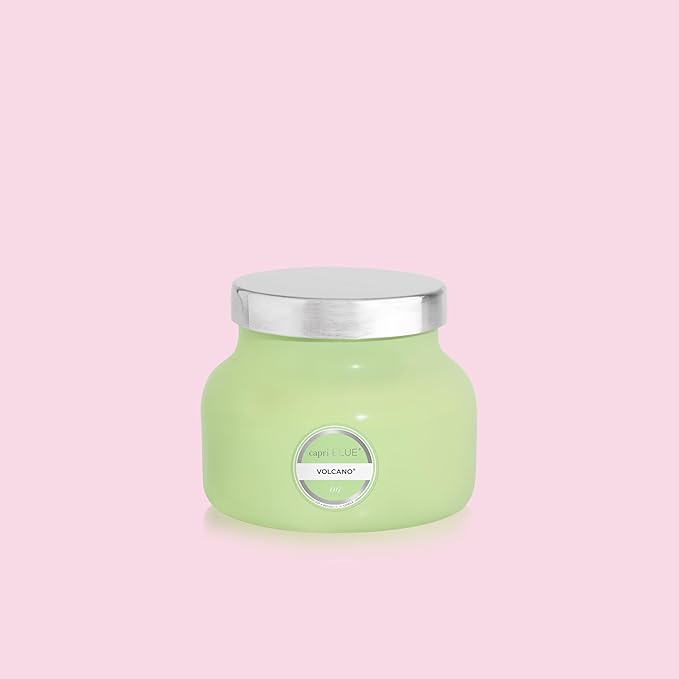 Capri Blue Volcano Scented Candles - Luxury Candles for Home Scented with Tropical Fruit & Sugared Citrus - Long Lasting Soy Wax Blend - Petite Glass Jar (Iced Matcha Green, 8 oz) - Bloomnest