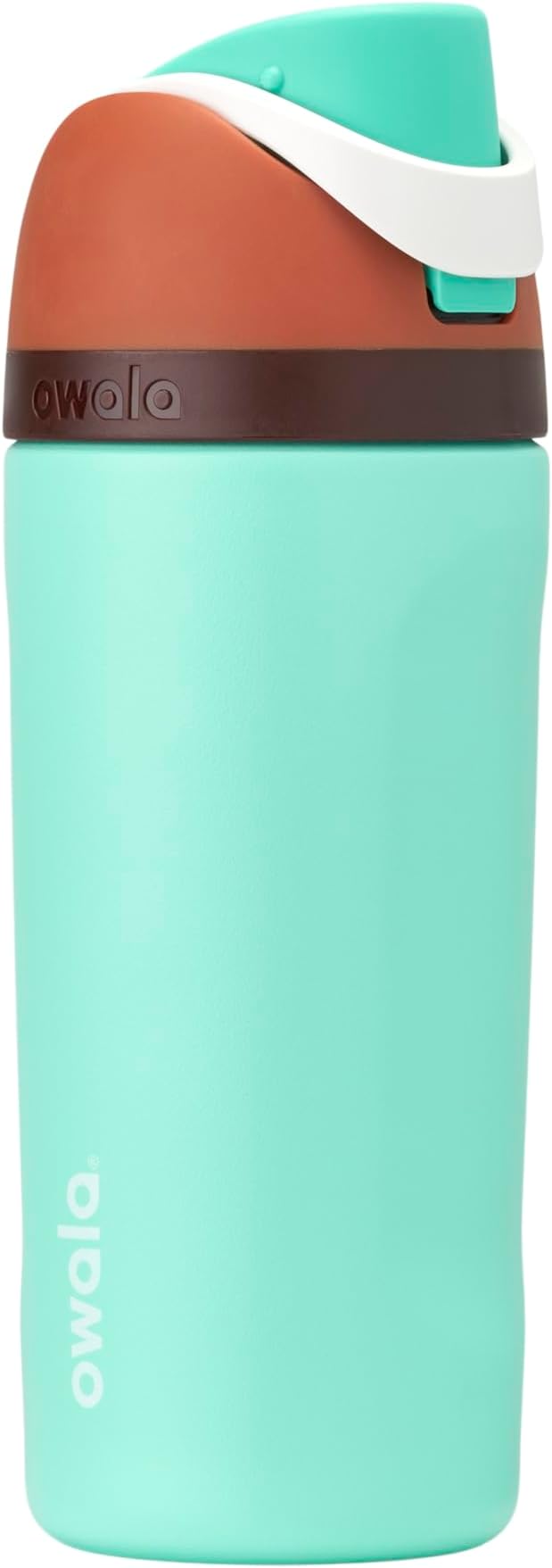 Owala Kids FreeSip Insulated Stainless Steel Water Bottle with Straw for Sports, Travel, and School BPA-Free Sports Water Bottle, 16 oz, Mint Chocolate Owala