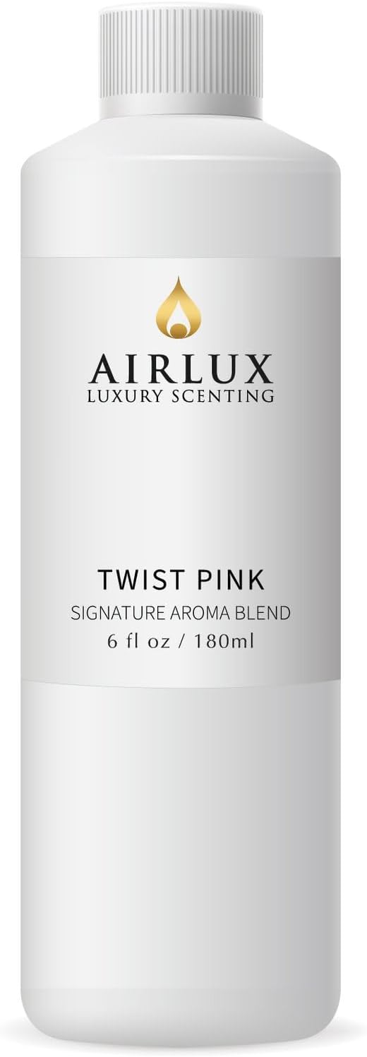 Signature Aroma Oil No. 285 Twist Pink – Green Notes, Pink Grapefruit, Iris – Aroma Oil for Cold Air & Waterless Diffusers and DIY Crafts – 180 mL, 6.1 fl oz Eco Refill Bottle Airlux