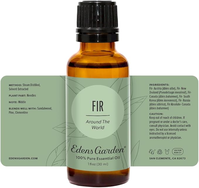 Edens Garden Fir Around The World Essential Oil- 100% Pure Premium Grade, Undiluted, Natural, Therapeutic, Aromatherapy, The Best for Diffuser, Skin, Candle, Laundry 30 ml (1 fl oz) EdensGarden