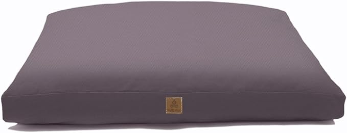 Zabuton Meditation Mat (36"×28"×3") Luxurious Meditation Cushion for Kneeling Sitting Large Floor Pillow Zafu/Bench-Washable Cotton Cover 100% Organic Cotton Filling (Dark Grey) - Bloomnest