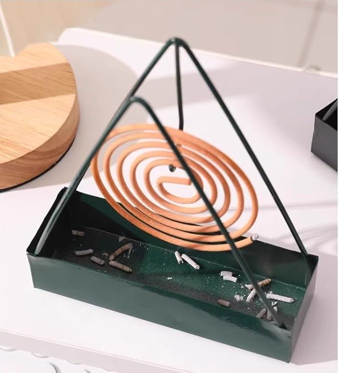 Designer Portable Iron Mosquito Coil Holder with Handle - Fireproof Material Incense Holder - Bloomnest