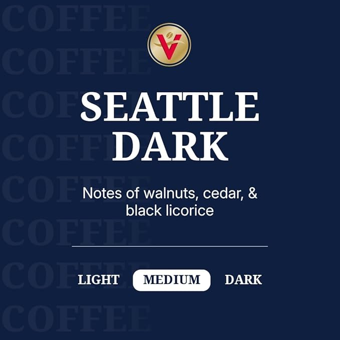 Victor Allen's Coffee Seattle Dark, Dark Roast, 42 Count, Single Serve Coffee Pods for Keurig K-Cup Brewers - Bloomnest