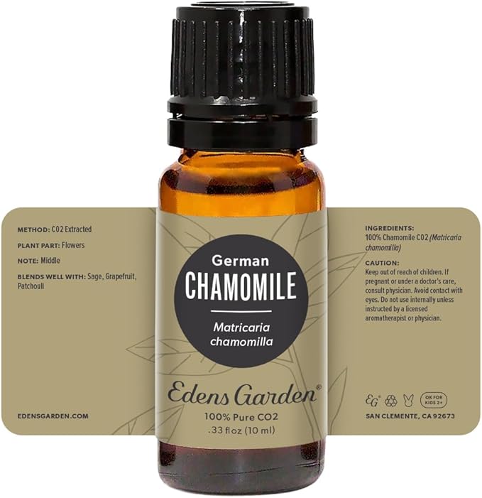 Edens Garden Chamomile- German CO2 Essential Oil- 100% Pure Premium Grade, Undiluted, Natural, Therapeutic, Aromatherapy, The Best for Diffuser, Skin, Face, Kid Safe 10 ml (.33 fl oz) - Bloomnest