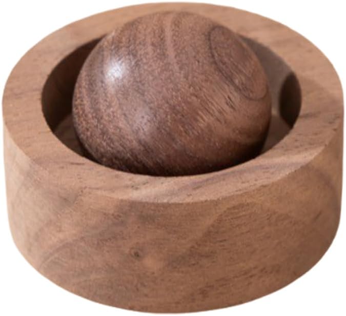 Wooden Essential Oil Diffuser - Round Ball Aromatherapy Diffuser, Walnut and Beech, for Office, Car, Yoga Hall (Walnut) - Bloomnest
