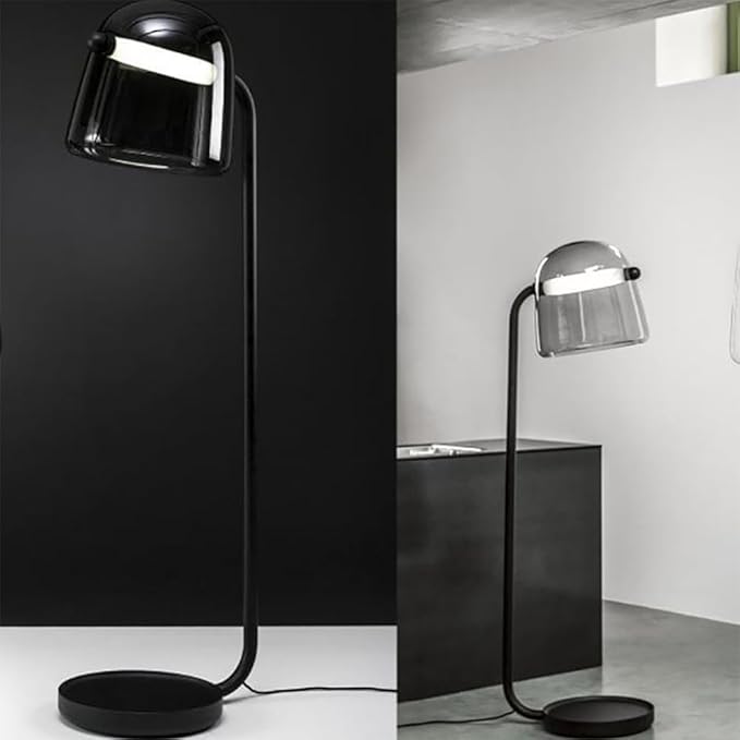 Nordic Retro Floor Lamp Family Iiving Room Bedroom Fashionable Modern LED Creativity Decorative Standing Lamp(J) - Bloomnest