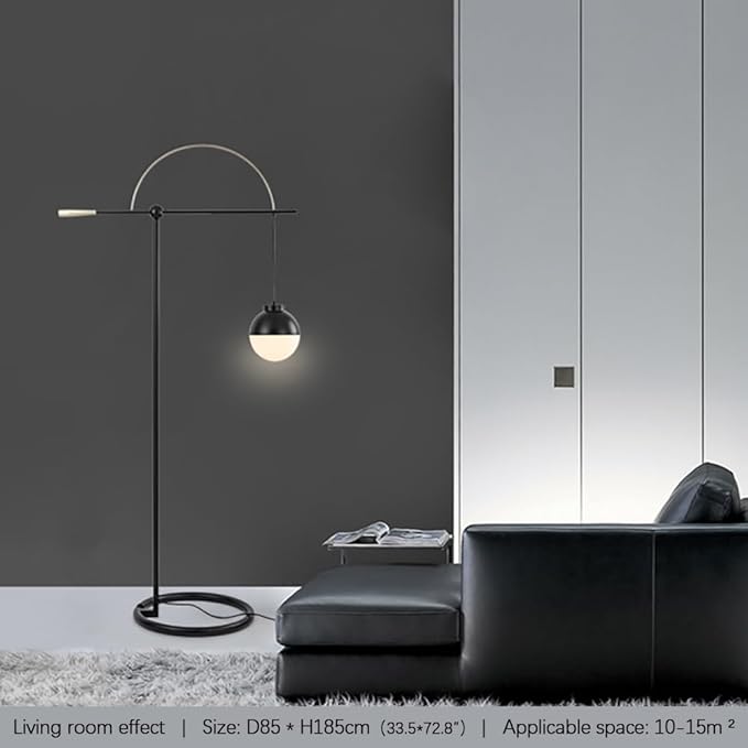 Nordic Floor Lamp Fashionable Modern Family Iiving Room Bedroom Creativity LED Decorative Standing Lightl (R) - Bloomnest