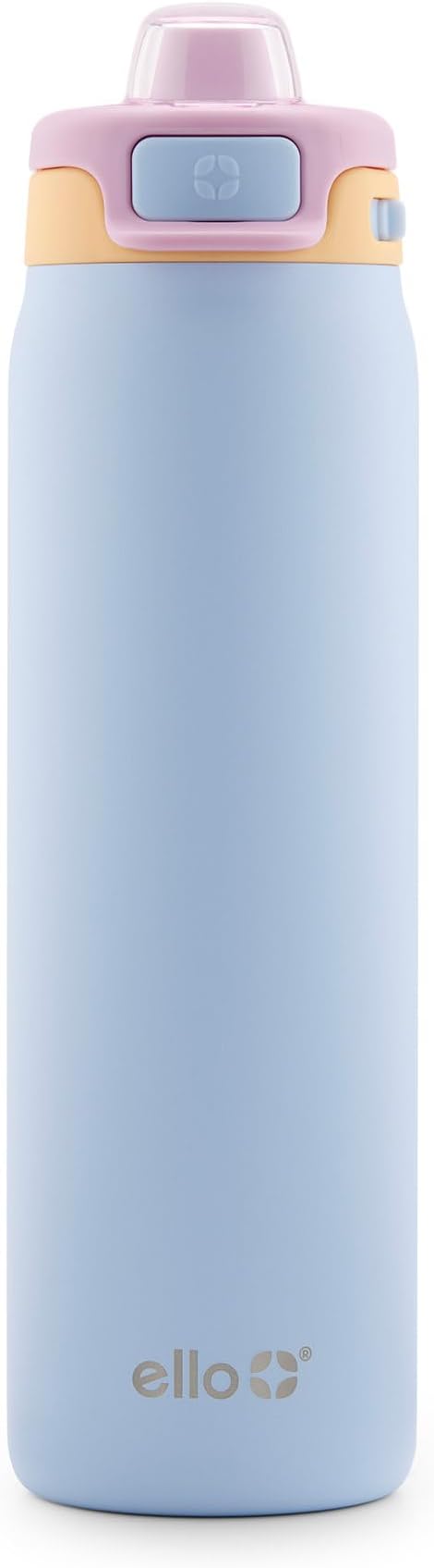 Ello Pop & Fill Insulated Stainless Steel Water Bottle with Quick Fill Lid, Leakproof Locking, Sip or Chug Spout, BPA-Free, Double Wall Vacuum Insulated for Sports, Travel & School- 22oz / 32oz / 40oz Ello
