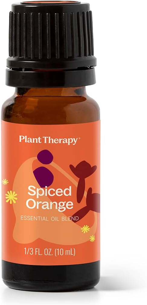 Plant Therapy Spiced Orange Holiday Essential Oil Blend 10 mL (1/3 oz) Bright Citrus Blended with Warming Spices, Inviting & Cheerful Aroma, Creates a Cozy Holiday Atmosphere - Bloomnest