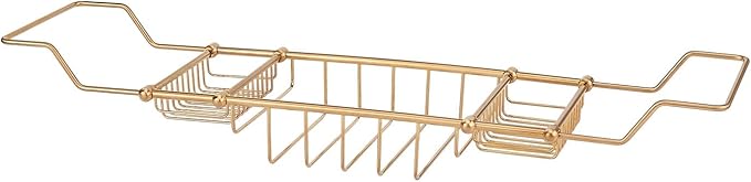 Signature Hardware 123698 Nottingham Brass Tub Caddy - Bloomnest