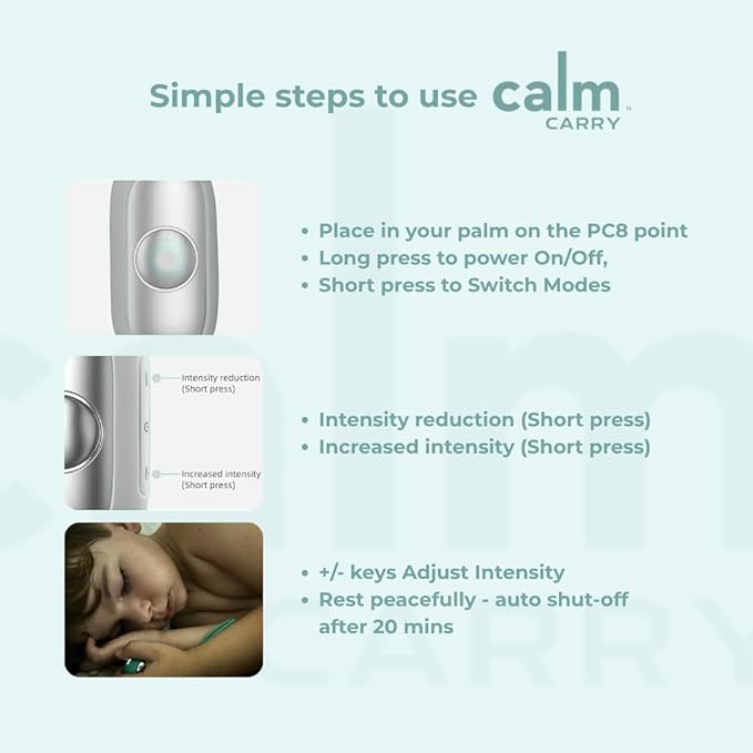 Glowco CalmCarry Sleep Aid Device – Handheld Microcurrent Relaxation Tool, Supports Calm, Focus & Gentle Relief, USB Rechargeable, Portable Wellness Device for Adults & Kids | Gray Calm Carry HomePage