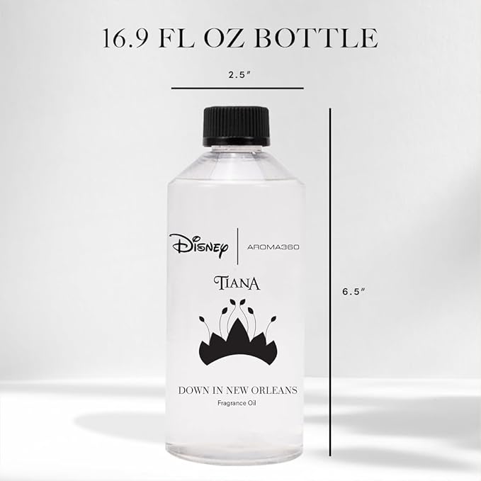 Aroma360 | Disney Down in New Orleans Fragrance Oil Blend | The Princess and The Frog | Princess Tiana | Aromatherapy Scent Diffuser Oil | Coconut Bergamot Valencia Orange 16.9 fl oz 500mL - Bloomnest
